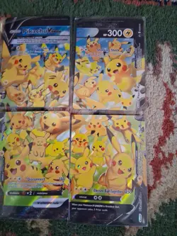 Pokemon Pikachu V-Union [Set of 4] SWSH: Sword & Shield Promo Cards Holo - Image 4