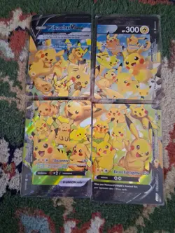 Pokemon Pikachu V-Union [Set of 4] SWSH: Sword & Shield Promo Cards Holo - Image 5