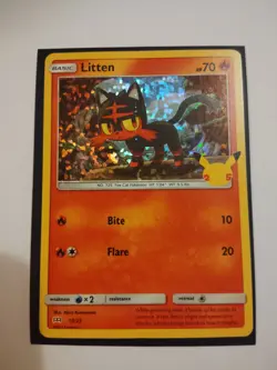 Litten - 15/25 - Holo - McDonalds 2021 - Pokemon Card - NM/M - Image 1