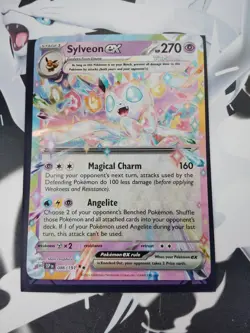 Pokemon TCG Surging Sparks Holo Double Rare Card #086/191 Sylveon EX - Image 1