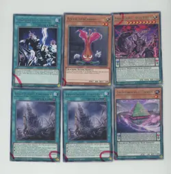 Lot (6) Yu-Gi-Oh! Phantom Rage Ink Error Missprint Cards Ink Bleed Missprint - Image 1