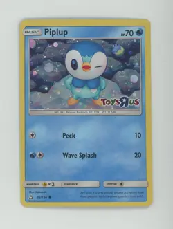 Piplup Stamped Pokemon TCG 32/156 Sun & Moon Toy R Us Promo Near Mint Card - Image 1