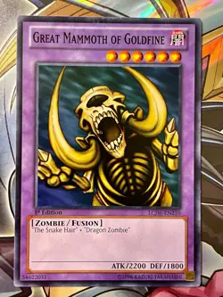 Yu-Gi-Oh! Great Mammoth of Goldfine LCJW-EN210 1st Edition Common NM Card Joey's - Image 1