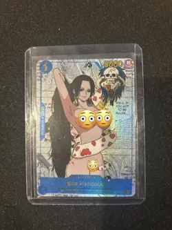 BOA HANCOCK One Piece Anime Waifu Manga Card CUSTOM MADE - Image 1