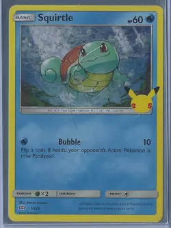 Squirtle 17/25 McDonald's 25th Anniversary - Holo Pokemon Card Promo 2021 NM - Image 1