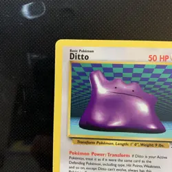Ditto Fossil 18/62 Regular Card Keiji Kinebuchi Pokemon TCG 1999 Nm - Image 5