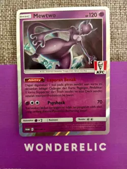 Mewtwo KFC Promo 184/SM-P Pokemon Indonesia Exclusive Cards EX-LP - Image 1