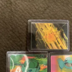 Lenticular 3D Pokemon set of 5 Card Pikachu, Baulbasur, squirtle, togapi, Merill - Image 3