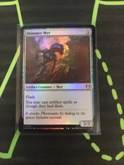 MTG Magic The Gathering Shimmer Myr Foil CMM Artifact Flash Spells Commander - Image 1