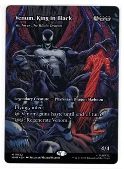 MTG Venom, King in Black (Borderless), Marvel Universe Eternal, Skithiryx (MAR) - Image 1