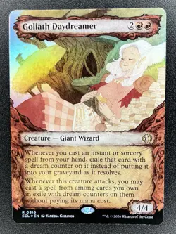 Goliath Daydreamer 0316 - Foil Showcase - MTG: Lorwyn Eclipsed NM - Image 1