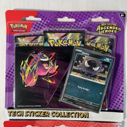 2X Pokemon Ascended Heroes Tech Sticker Collection Set GASTLY & CHARMANDER - Image 3