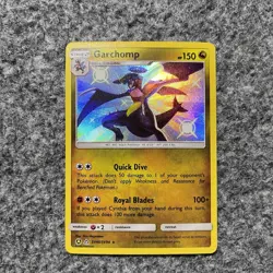 Pokemon Garchomp Hidden Fates SV40/SV94 Holo Shiny Holo Rare Trading Card TCG - Image 1