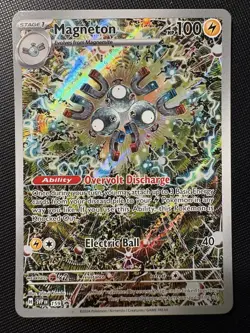 2024 Pokemon Scarlet & Violet Surging Sparks ETB Magneton #159 BLACK STAR PROMO! - Image 1