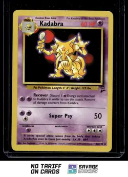 2000 Pokemon Classic - Base Set 2 Kadabra #46/130 Stage 1/Uncommon - Image 1
