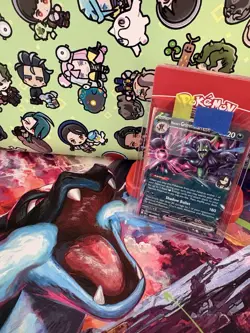 Pokemon Marnie's Grimmsnarl EX 136/182 Destined Rivals Double Rare Holo NM - Image 1