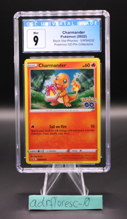 2022 Pokemon Charmander Black Stars Promos #SWSH232 Pokemon GO - CGC 9 Mint - Image 1