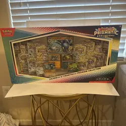 Pokemon TCG: Prismatic Evo Lucario Tyranitar Ex Premium Collection Sealed Box - Image 1