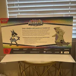 Pokemon TCG: Prismatic Evo Lucario Tyranitar Ex Premium Collection Sealed Box - Image 2