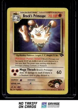 2000 Pokemon Gym - Challenge Brock’s Primeape #35/132 Stage 1/Uncommon - Image 1