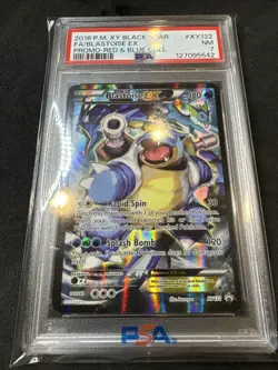 2016 Blastoise EX Black Star Promo XY122 PSA 7 Pokemon TCG - Image 1