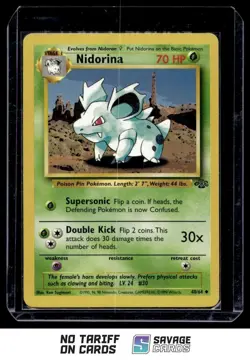 1999 Pokemon Classic - Jungle Nidorina #40/64 Stage 1/Uncommon - Image 1