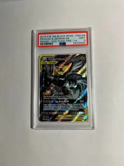 2019 POKEMON TAG TEAM TINS PROMO PIKACHU & ZEKROM GX SM168 Full Art PSA 9 MINT - Image 2