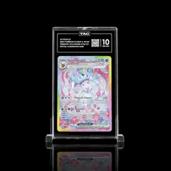 SYLVEON EX 2025 POKEMON SCARLET & VIOLET #156/131 PRISMATIC EVOLUTIONS TAG 10 - Image 1