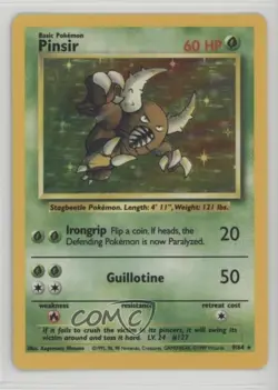 Pinsir Holo Missing Set Symbol Pokemon Jungle #9 1999 - Image 1