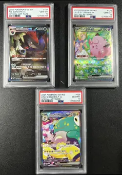 LOT OF 3 ZOROARK CLEFAIRY BELLIBOLT EX PSA 10 2025 POKEMON SV9 KOREAN SAR 707 - Image 1