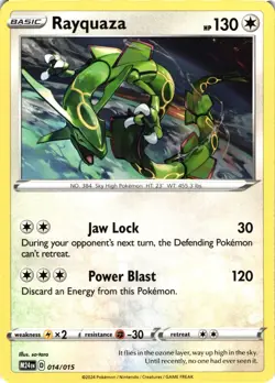 Rayquaza 14/15 2025 McDonald’s Promo Holo NM/M | Pokemon TCG - Image 1
