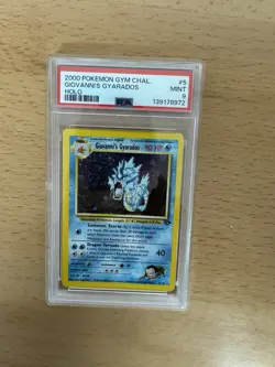 Swirl 2000 Pokemon Giovanni's Gyarados Holo Rare 5/132 Gym Challenge PSA 9 Mint - Image 2