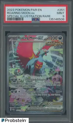 2023 Pokemon PAR EN Special Illustration Rare #251 Roaring Moon ex PSA 9 MINT - Image 1