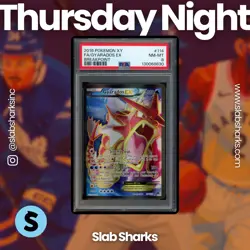 2016 POKEMON XY BREAKPOINT #114/122 GYARADOS EX FULL ART PSA 8 - Image 1