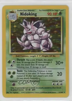 Nidoking Holo Pokemon Base Set #11 1999 - Image 1