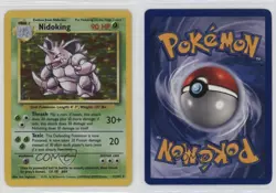 Nidoking Holo Pokemon Base Set #11 1999 - Image 3