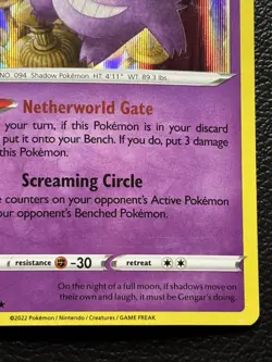 2022 Pokemon Lost Origins Gengar #66 Holo Rare LP - Image 2
