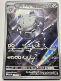 Pokemon Mega Evolution Steelix Illustration Rare NM - Image 1