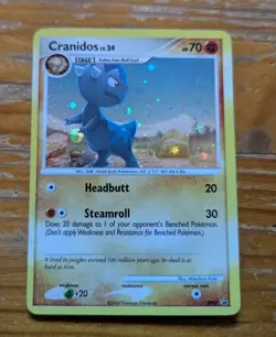 Pokemon TCG Cranidos DP07 Diamond and Pearl Holo Rare - Image 2