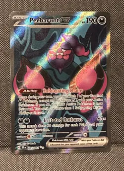 Pecharunt EX 085/064 Shrouded Fable Pokemon Card TCG Full Art Rare | NM - Image 1