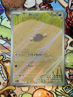 TCG Pokemon English Paldean Wooper 221/193 Sv02: Paldea Evolved Holo - Image 1