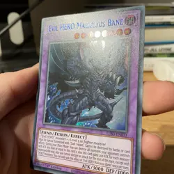LDS3-EN033 Evil HERO Malicious Bane Blue Ultra Rare 1st Edition NM YuGiOh - Image 2