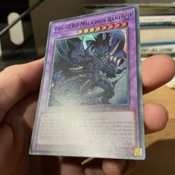 LDS3-EN033 Evil HERO Malicious Bane Blue Ultra Rare 1st Edition NM YuGiOh - Image 3