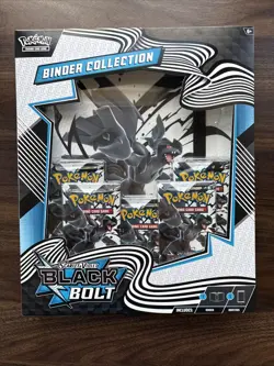 Pokemon TCG 2 Scarlet & Violet BLACK BOLT Binder Collection New/Sealed - Image 1