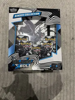 Pokemon TCG Scarlet Violet Black Bolt Binder Collection New and Sealed - Image 1