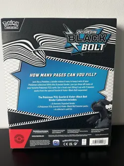 Pokemon TCG: Scarlet & Violet Black Bolt Binder Collection - New and Sealed! - Image 2