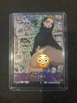 Nico Robin One Piece Anime Waifu Manga Card CUSTOM MADE - Image 1