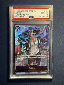 Kuzan SEC Alt Art OP02-096 One Piece Paramount War PSA 10 English - Image 1