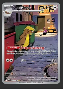 Gumshoos - 153/132 - Illustration Rare - Mega Evolution - Pokemon Card - NM/M - Image 1