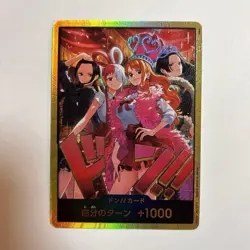 ONE PIECE Card Game Heroines Edition Gold Don 1 Card Nami Hancock Robin Uta NM - Image 1